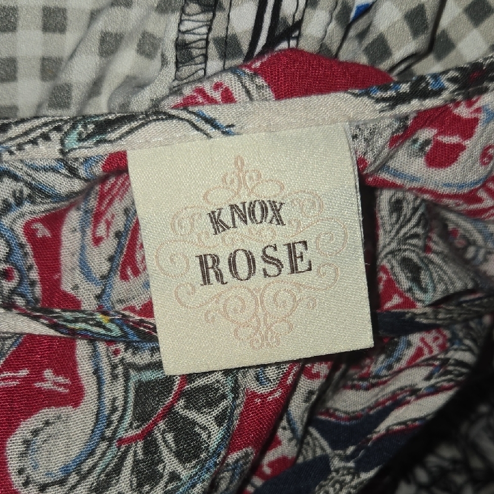Knox Rose Red and Blue Patterned Dress - Picture 4 of 7